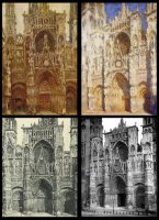 Claude Monet. Dos obras de la Serie sobre la Catedral de Rouen. 1892-94.jpg