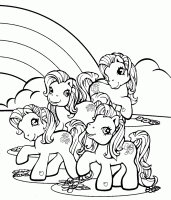 Little-pony-near-rainbow-coloring-page.gif