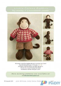 Boy Monkey in a houndstooth Sweater.jpg