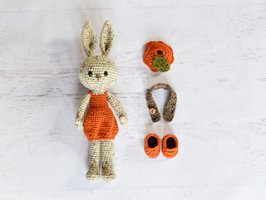YarnBlossom - Patricia pumpkin Bunny doll.jpg
