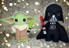 pinkunicorn crochet - Star Wars _Yoda, Darth Vader.jpg