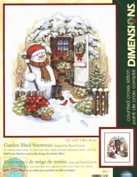 Dimensions #08817 - Garden Shed Snowman 00.jpg