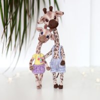 Two giraffes english Colorful dreams.jpg