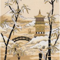 KM1177 - Kimono Pagoda Horizon - Cross Stitch Kit by Maia.jpg