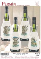 Permin 78-4107 Blue Teddy Wine Bottle Aprons.jpg