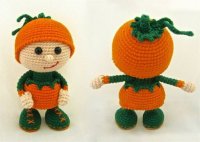 LittleOwlsHut baba tök ruhában Doll in a pumpkin outfit.jpg