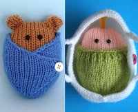 Wrapped Up Baby and Baby Bear in blanket and basket.jpg